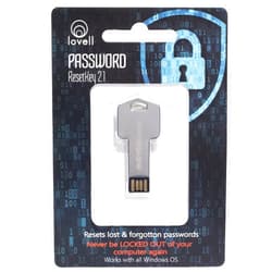 Hillstar Consumer Group Password Reset Key II Next Generation - USB 3.0 Key Works w/Windows 98, 2000, XP, Vista, 7, & 10 - Fast Access No Internet Connection Needed - Reset Lost Passwords on Windows Based PC & Laptop