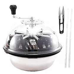 iPower GLTRIMBOWL19L 19-Inch Leaf Bowl Trimmer Machine Twisted Spin Cut for Plant Bud and Flower with Upgraded Gears Sharp, Silver 19