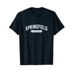 Native Forest Park Home State Patriotic Springfield Raised Resident Massachusetts Local MA Hometown T-Shirt