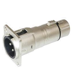 MCSPROAUDIO XLR Male to XLR Female Pass Through Panel Mount Jack