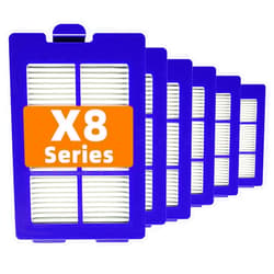 BBT BAMBOOST Filters Replacement Parts Fit for Eufy X8, Eufy Robovac X8 hybrid, Filter Accessories Vacuum (Pack of 6)