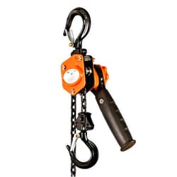 Intradin (Shanghai) Import & Export Co., Ltd SuperHandy Manual Chain Hoist Come Along 1/4 Ton 550Lbs Capacity 5' Foot Lift 2 Heavy Duty Hooks Commercial Grade Steel Construction Building Garages Warehouse Automotive Machinery