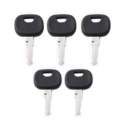 Newsmarts Ignition Starter Switch Key Part Number 3643912 201, 5PCS Ignition Key Replacement For Takeuchi Wheel Loader TW65 TW80 TW 65 80