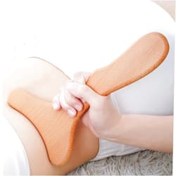Komogir Wood Therapy Massage Tool Wooden Lymphatic Drainage Massager One-handed Body Sculpting Tools for Maderoterapy,Anti-Cellulite,Gua Sha,Muscle Release-11 * 6inches