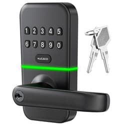 KUCACCI Smart Door Handle Lock with Keypad: Kucacci Keyless Entry Door Lock - Fingerprint Smart Lock for Front Door - Electronic Door Lock with Digital Keypad - Exterior Code Door Lock - Easy Installation