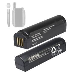 WRUMI (2 Pack) for Shure SB902 Battery Replacement: for Shure GLX-D Battery - Digital Wireless Systems Rechargeable for SB902A, GLXD1, GLXD2, MXW2, GLX-D Transmitters, Receiversand Batteries 1900mAh