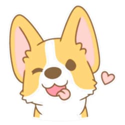 SMJ Designs Cute Corgi Sticker Vinyl Waterproof Sticker Decal Car Laptop Wall Window Bumper Sticker 5