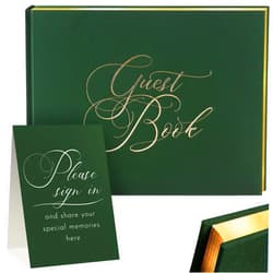 CYNCOT Wedding Guest Book – Guest Book Wedding Reception, Polaroid Guest Book for Wedding, Polaroid Wedding Guest Book, 100 Acid-Free Pages, Ideal for Baby Showers, Anniversaries & Events