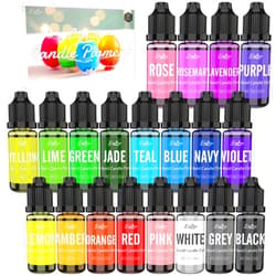 Limino Candle Dye - 20 Color Liquid Candle Wax Dye for DIY Candle Making, Wax Dye - High Concentration Candle Wax Color Dye for Candle Coloring Making Supplies,Soy Wax, Gel Wax, Paraffin Wax - 10ml Each