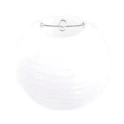 LIHAO 10 Inch White Round Paper Lanterns (10 Pack)