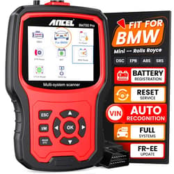 ANCEL BM700 PRO Fit for BMW Scanner - Battery Registration Tool, Code Reader for BMW/Mini/RR, Advanced OBD2 Scanner Auto V-I-N, Full System Diagnostic for BMW Scan Tool with All Reset Services (Red)