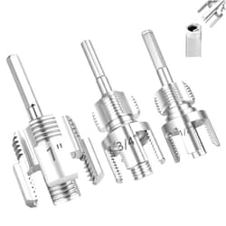Generic 3PCS Integrated PVC Pipe Threader Tool - 1/2