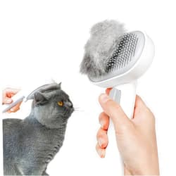 aumuca Cat Brush with Release Button, Cat Brushes for Indoor Cats Shedding, Cat Brush for Long or Short Haired Cats, Cat Grooming Brush Cat Comb for Kitten Rabbit Massage Removes Loose Fur