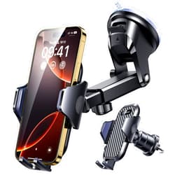 VANMASS 2025 Ultimate 85+LBS Strongest Suction & Clip True Military-Grade Phone Holders for Your Car Dashboard Windshield Vent Mount Truck Cradle Accessories for iPhone 16 15 Pro Max 14 13 Android