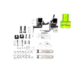 KOZAK Bumper Deer Moose Brush Guard Brackets Mounting Hardware Set Compatible with Volvo VNL 2018 and Newer - Truck Accessories - Plus Logo Emblem with Stripe and Vest Included