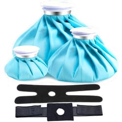 Ohuhu Ice Pack for Injuries Reusable: Ohuhu 3 Packs Ice Cold Packs with 2 Wrap Ice Bag Hot Water Hot & Cold Therapy Pain Relief for Knee Leg Injury No-Leak Waterproof Ice Bags 3 Sizes 6