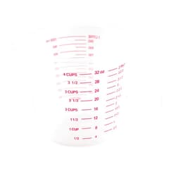 Norpro 4-Cup Capacity Plastic Measuring Cup, Multicolor