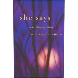 Vénus Khoury-Ghata,Marilyn Hacker She Says: Bilingual Edition (French Edition)