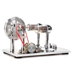 Sunnytech Hot Air Stirling Engine Motor Model Educational Toy Electricity Generator Colorful LED (SC001)