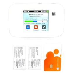 EVDO-LINK Bundle for AT&T Mobile Hotspot ZTE Velocity 4G LTE Router MF923 | Up to 150Mbps Download Speed | WiFi Connect Up to 10 Devices | GSM Unlocked with Case and Extra Battery