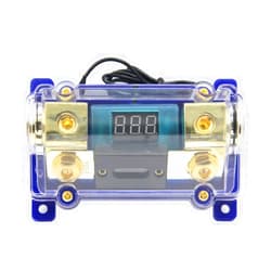 ZOOKOTO 150A Digital Circuit Breaker,Car Stereo Audio Led Display Digital Voltage Inline ANL Fuse Holder 0 2 4 Gauge in Out with 150 Amp Fuse
