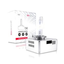 Sinoparcel D5S HID Headlight Bulb with Integrated Ballast - 6000K 35W Xenon Replacement High Low Beam Bulb - Pack of 1
