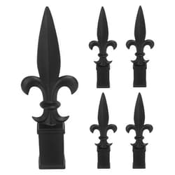 ZXNhome 5pcs Metal Trident Spear Fence Finials Fits 1