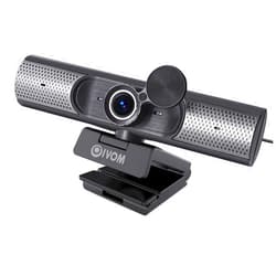 Oivom Webcam with Microphone and Speaker, 1080P Web Camera for Desktop Computer Laptop, USB Camera with Physical Privacy Cover,Plug and Play, Streaming Webcam, Wide Angle Computer Camera 3 in 1