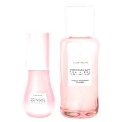 Glow Recipe Mini Niacinamide Dew Drops Facial Serum & Illuminating Makeup Primer (15 ml) + Mini Watermelon Glow PHA + BHA Facial Toner & Pore Minimizer with Hyaluronic Acid (40 ml)