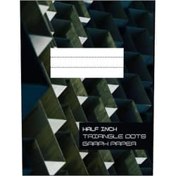 Karolina Perlinska,Scott Webb HALF INCH Triangle Dots Graph Paper: Triangular Graph Paper, Tridots, Equilateral Triangle Grid Notebook, Drawing Journal, Large Pad, Building Game Paper, Sketch Art