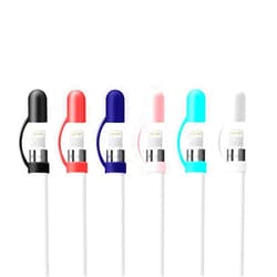 Fudda [6 Pack] Fudda Silicone Cap Holder for Apple Pencil 1st Gen - Protective Cover & Tether Accessories Compatible with New iPad 9th, iPad 8th/7th/6th, iPad Pro 10.5, iPad Air 3rd, iPad Mini 5 Pencil