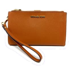 Michael Kors Women's Jet Set Travel Double Zip Wristlet Wallet Saffiano Leather