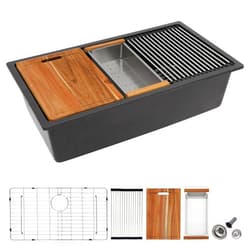 Fulorni 33 Granite Composite Kitchen Sink - Fulorni 33
