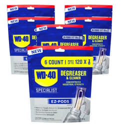 WD-40 Specialist Degreaser and Cleaner EZ-PODS, Customizable Industrial-Strength Concentrate, Multi-Surface Cleaning Solution, 20 Pods (Pack of 6, 120 Count Total)