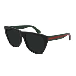 Gucci GG 0926S 001 Black Plastic Square Sunglasses Grey Lens, Men