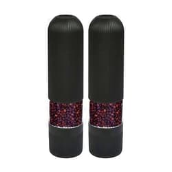 HAYNAH Marycan Electric Salt and Pepper Grinder Set - Battery Operated Mill with Light - Automatic One Handed Operation - Electronic Adjustable Shakers
