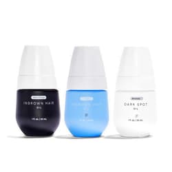 Bushbalm Bermuda to Remove Dark Spots, Nude to Prevent Ingrown Hairs Sweet Escape to Nourish Skin - Oil to Soothe and Nourish Skin, 30 ml each