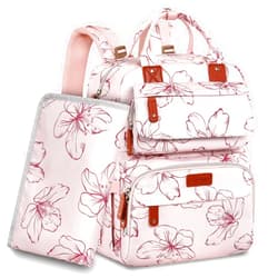 Legestori Diaper Bag Backpack, Large Travel Diaper Backpack with Portable Changing Pad, Baby Diaper Bags for Girls, Multifunction Large Travel Backpack for Moms Dads with Insulated Pockets and Stroller Straps.