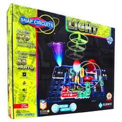 Elenco Snap Circuits LIGHT Electronics Exploration Kit | Over 175 Exciting STEM Projects | Full Color Project Manual | 55+ Snap Circuits Parts | STEM Educational Toys for Kids 8+,Multi