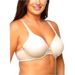 Vanity Fair Women's Full Figure Beauty Back Smoothing Bra, 4 Way Stretch Fabric, Lightly Lined Cups Up to H