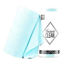 Fantasticlean Microfiber Cloths in a Roll, Reusable Washable Tear Away Cleaning Rag Towels, for Car, House, Garage or Kitchen, 12