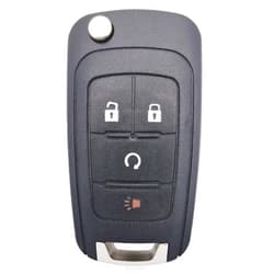 Guibuhuse Keyless Entry Key Fob Shell Case Fit for GMC Terrain Chevrolet Equinox Chevy Sonic 4 Buttons
