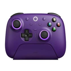 8BitDo Ultimate 2 Wireless Controller for Windows & Android, Gaming Controller with TMR Joysticks, Switchable Hall Effect/Tactile Triggers, RGB Fire Ring, 8Speed Wireless Tech, Purple