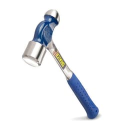 ESTWING Ball Peen Hammer - 24 oz Metalworking Tool with Forged Steel Construction & Shock Reduction Grip - E3-24BP