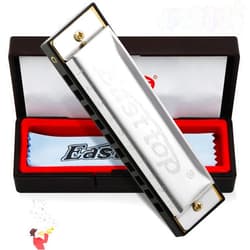 East top Harmonica, C Key Blues Harmonica for Beginners and Adults, 10 Holes Mouth Organ Blues Harp Diatonic Harmonica For Kids and Students as Gift