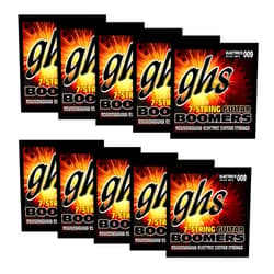 GHS Strings GB7L - 10 Pack - Guitar Boomers 7-String Set, Nickel-Plated Electric Guitar Strings, Extra Light (.009-.058)