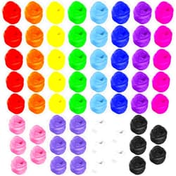 Zhanmai 60 Pieces Juggling Scarf Square Silky Dance Scarves Props Tricks Performance Props Accessories Scarves Rhythm Band Scarf, 24 x 24 Inches (Classic Colors)