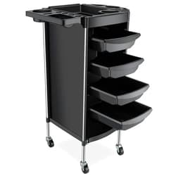 Noverlife Hair Salon Storage Tool Cart, 6-Layer Salon Cart with Wheels, Space Saving Salon Station Trolley Cart, Hair Salon Beauty Storage Cart, Salon Rolling Cart for Hairdressing Beauty SPA Tattoo