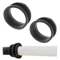 Fernco P44U-405 4-in. Service Weight Cast Iron Hub to 4-in. Sch. 40 PVC Compression Donut, 2-Pack