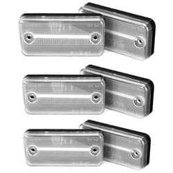 BAKUGO 6Pcs LED Dynamic Side Marker Lights Flowing Turn Signal Light Side Repeater Lamp for Citroen Peugeot Volvo Fiat Iveco,Clear